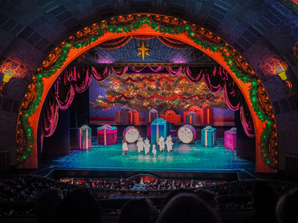 Stage of the Christmas Spectacular Show in NYC