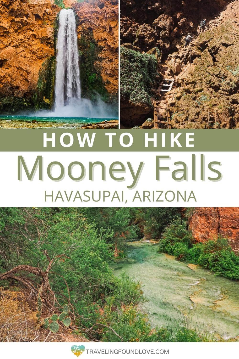 Pinterest Pin with pictures of Money Falls and the surrounding area