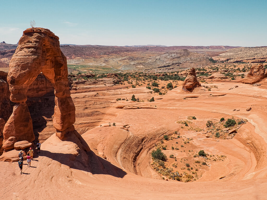 Bird's-eye view of Delicate Arch