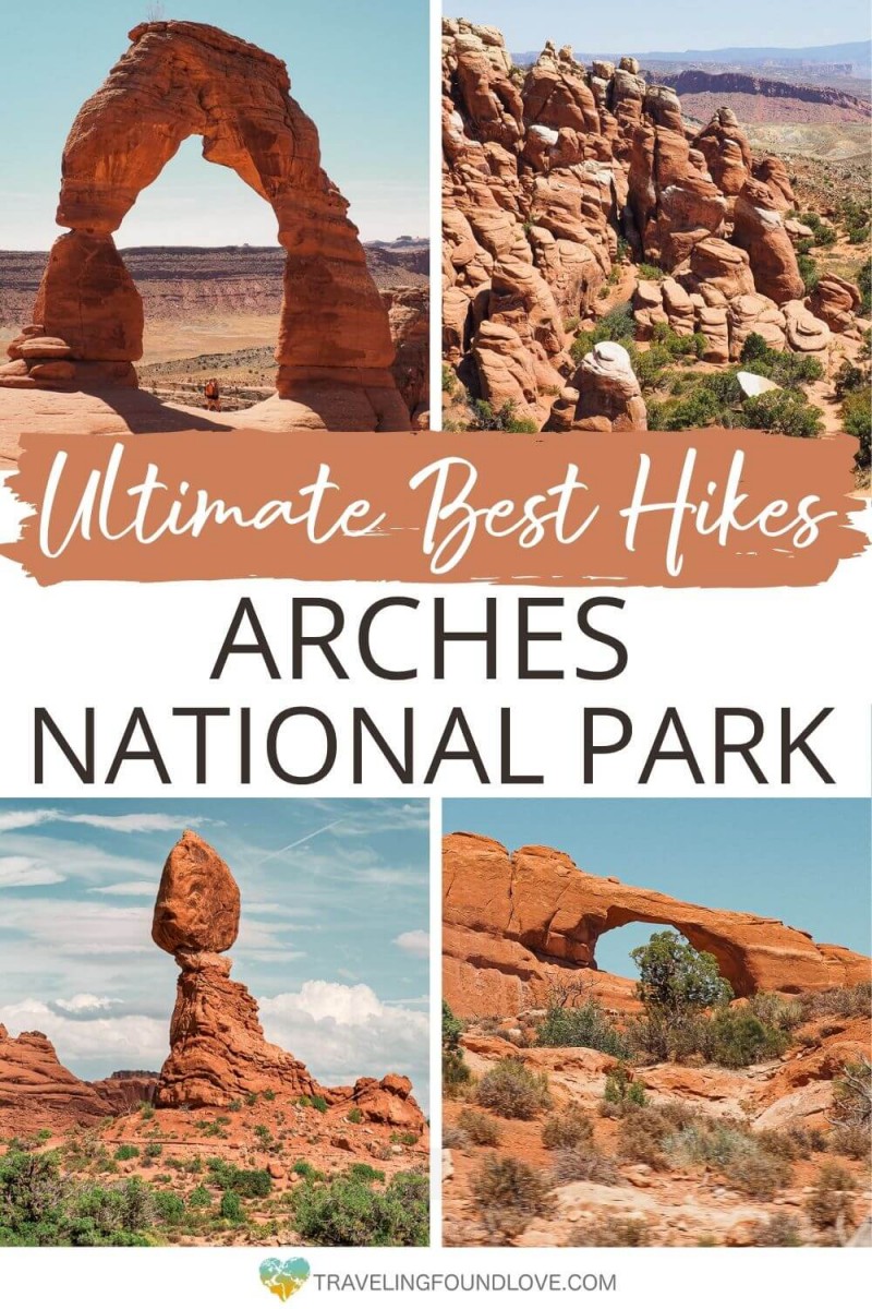 Top left: Delicate Arch, Top right: Fiery Furnace, Bottom left: Balances Rock, Bottom right: Skyline Arch