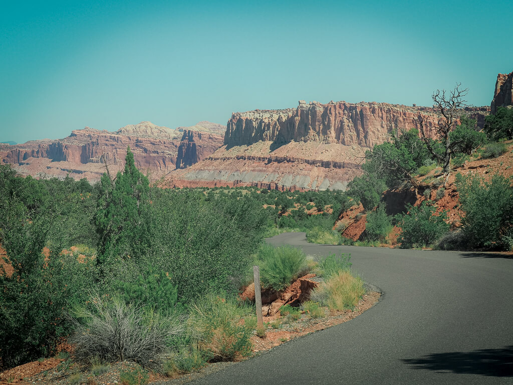On the Scenic Drive in Capitol Reef