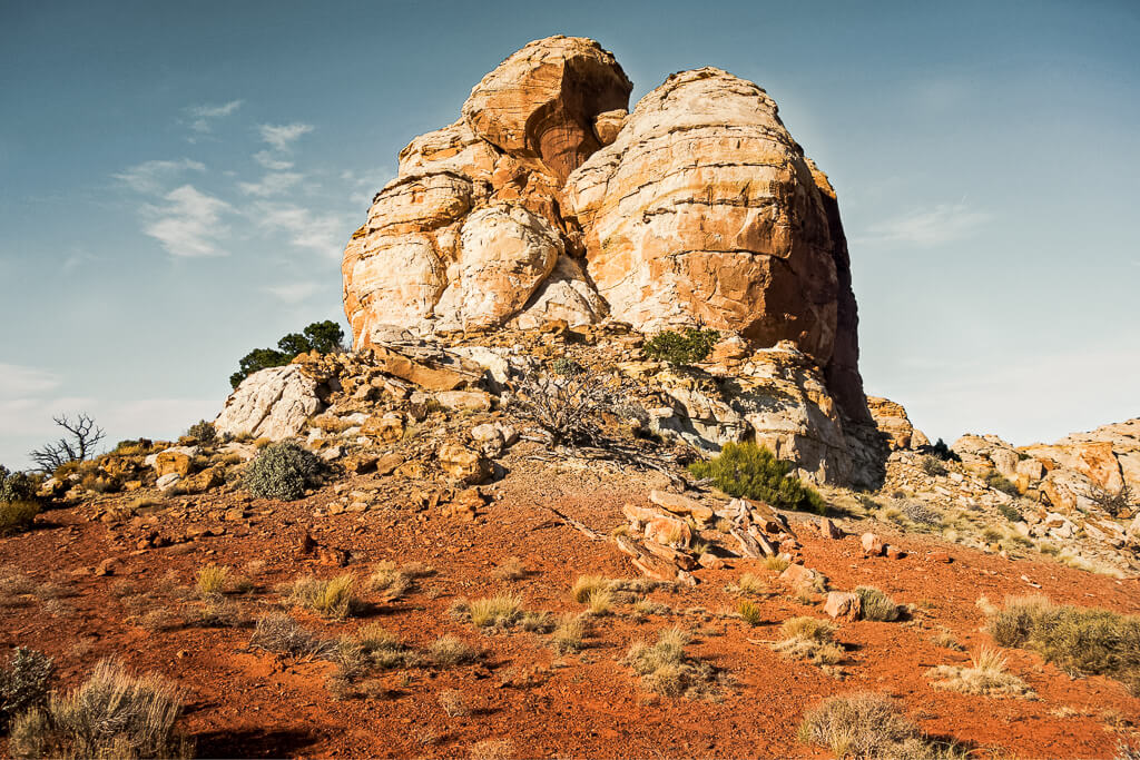 Hike Capitol Reef and you will see the white Navajo Knob