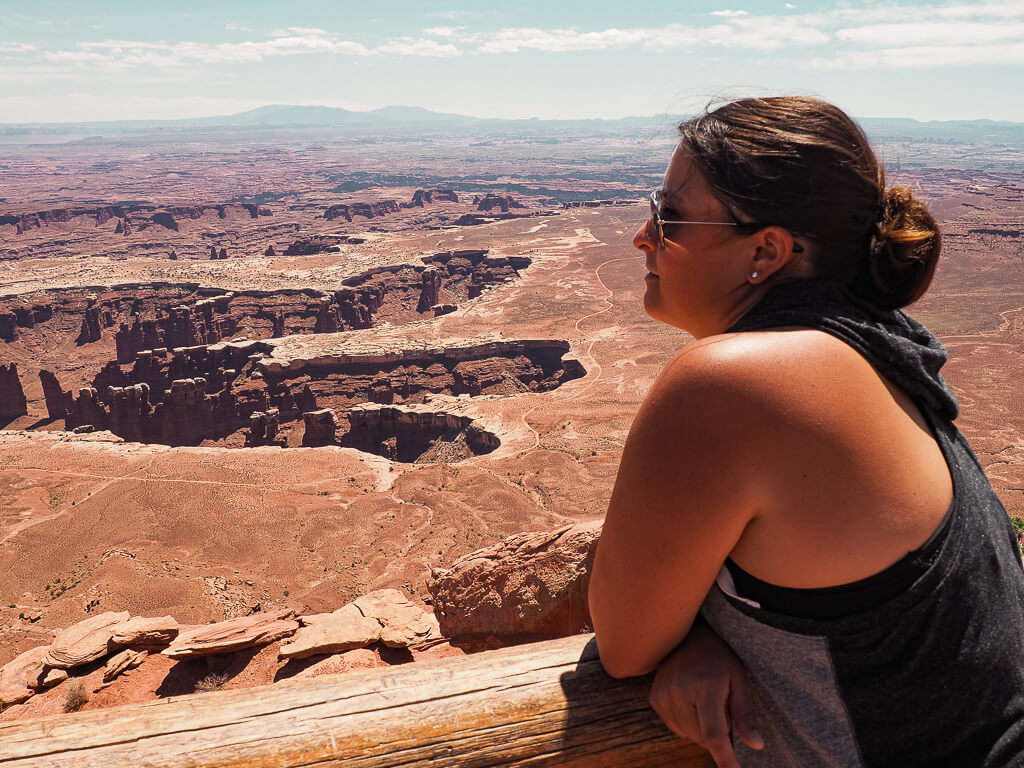 Rachel overlook the beautiful canyon scenery