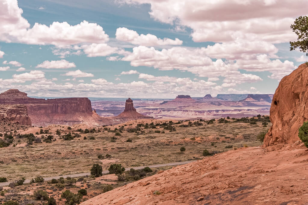 View of the different spires in Canyonlands from Whale Rock