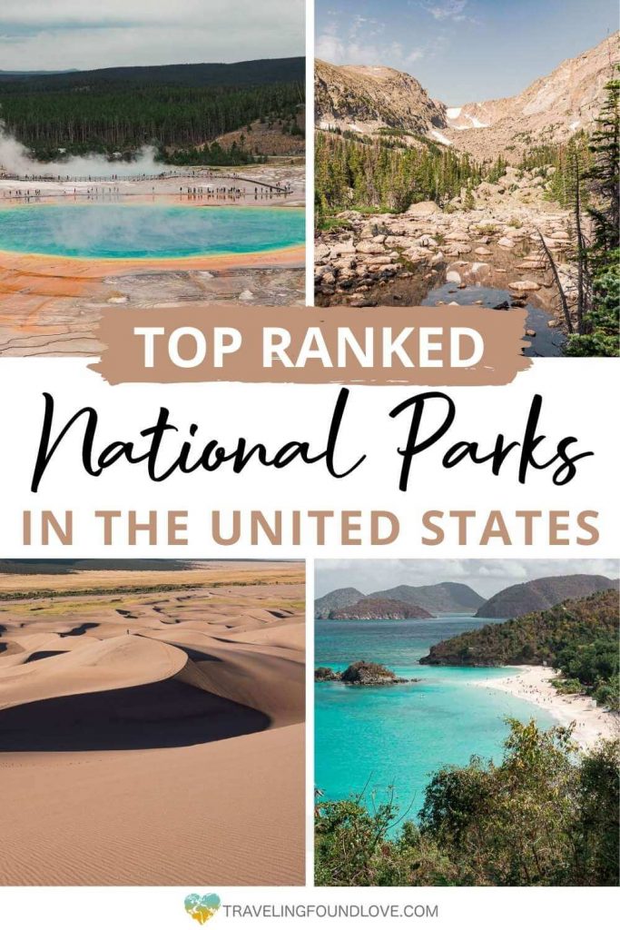 Four of the top ranked National Parks