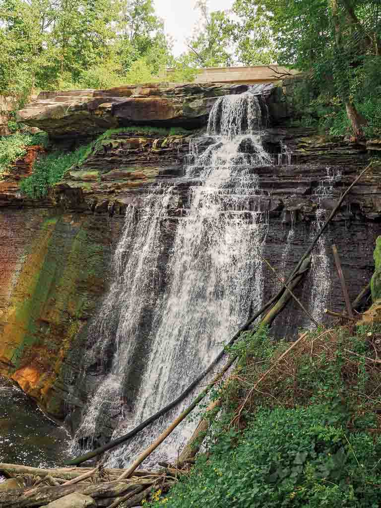 The Cuyahoga Falls falling down 60-foot