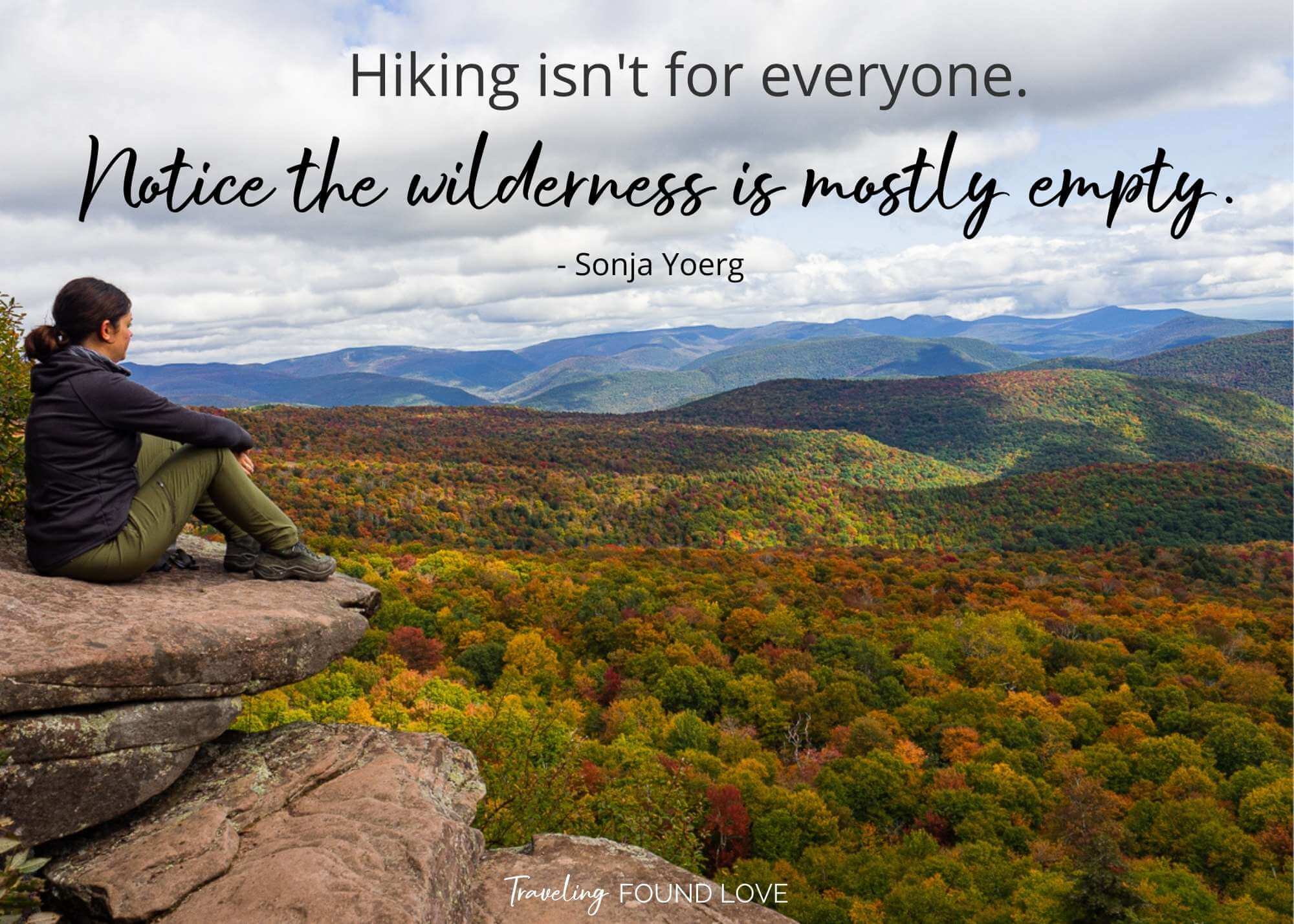 Hiking quote of the day to inspire to to breathe deeply and think happy  outdoors thoughts! #hiking #quotes