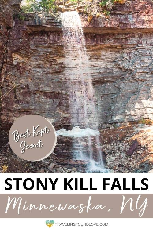 Stony Kill Falls dropping down the cliff