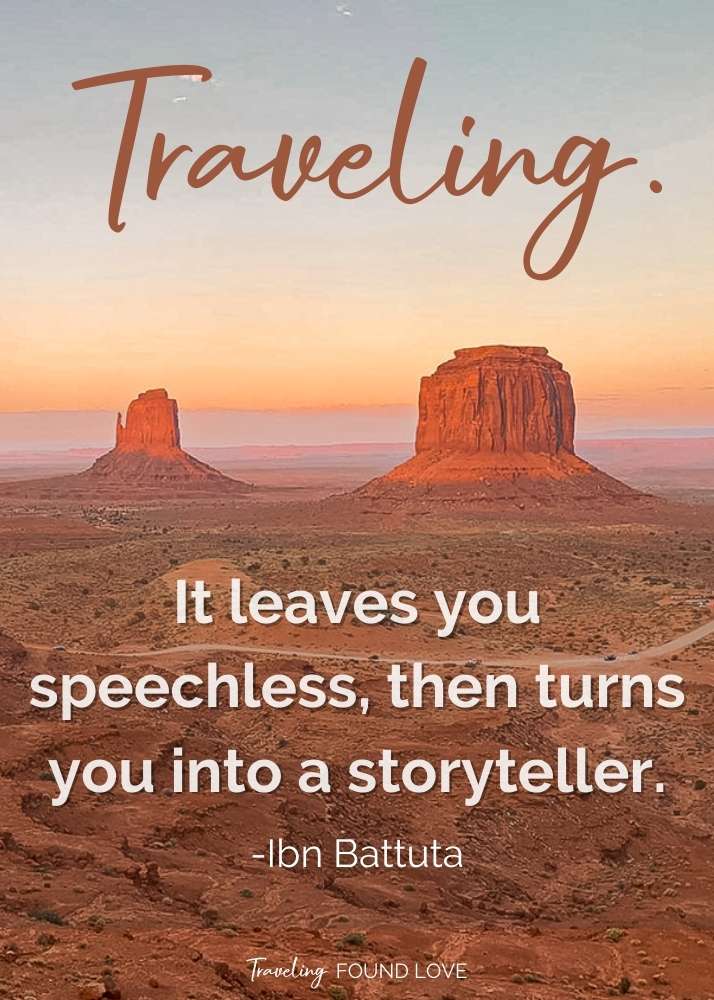Short Travel Quote with Monument Valley in the background